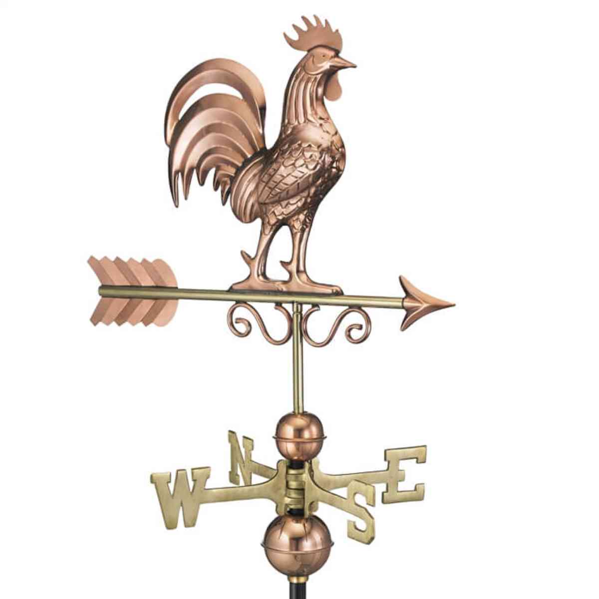 bantam rooster pure copper weathervane.jpg_1 bantam rooster pure copper weathervane